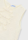 Conjunto Blusa S/M Con Pantalon Bordado Lino Niña Mayoral M3024 MAYORAL