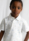 Polo M/C Estampado Bco-Oliva Niño Mayoral M3101 MAYORAL