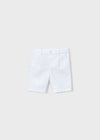 Bermuda Lino Suiting Blanco Niño Mayoral M3201 MAYORAL
