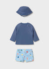 Traje De Baño En Conjunto Azul Bebe Niño Mayoral M1619 MAYORAL