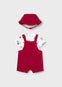 Conjunto Overol Y Gorro Punto Rojo Bebe Niño Mayoral M1624