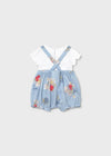 Conjunto Overol Azul Bebe Niña Mayoral M1638 MAYORAL
