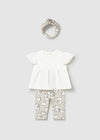 Conjunto Leggings Beige Bebe Niña Mayoral M1735 MAYORAL