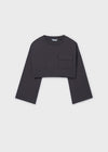 Sudadera Ligera Con Top Negro Junior Niña Mayoral M6402 MAYORAL