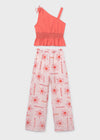 Conjunto Pantalon Estampad Coral Junior Niña Mayoral M6561 MAYORAL