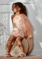 Conjunto Bermuda Crepe Ondas Peach Niña Abelylula M5209