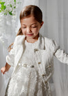 Chaqueta Fantasia Lentejuelas Blanca Junior Niña Abelylula M5395 ABEL Y LULA