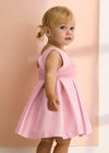 Vestido Mikado Rosa Bebe Niña Abelylula M5010 ABEL Y LULA
