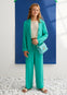 Conjunto De Vestir Saco Pantalon Jacquard Fluido Jade Niña Abelylula M5219