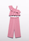 Conjunto Pantalon Crepe Rosa Niña Abelylula M5283 ABEL Y LULA