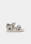 Huarache Deportivo Velcros Gris Para Niño M41779