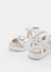 Huarache Estoperoles Blanco Niña Mayoral M43740 MAYORAL