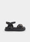 Huarache Estoperoles Negro Niña Mayoral M45740