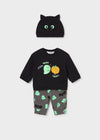 Conjunto Halloween Fantasia Negro Recien Nacido Mayoral M2684 MAYORAL