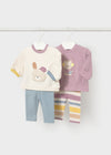 Conjunto Leggings 4 Piezas Lila Recien Nacida Niña Mayoral M2759 MAYORAL