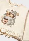 Blusa M/L Play Beige Bebe Niña Mayoral M2001 MAYORAL