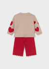 Conjunto Pantalon Y Sueter Tejido Rojo Bebe Niña Mayoral M2556 MAYORAL