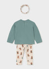 Conjunto Leggings Con Diadema Verde Bebe Niña Mayoral M2780 MAYORAL