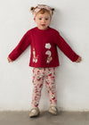Conjunto Leggings Con Diadema Rojo Bebe Niña Mayoral M2780 MAYORAL