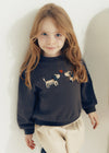 Conjunto Sudadera Con Bermuda Polipiel Para Niña Mayoral M4407 MAYORAL