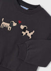 Conjunto Sudadera Con Bermuda Polipiel Para Niña Mayoral M4407 MAYORAL