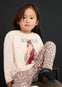 Conjunto Leggings Y Blusa Estampada Castaña Niña Mayoral M4734