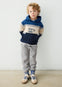 Conjunto Pants Sudadera Gorro Con 2 Pantalones Azul Para Niño Mayoral M4809