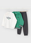 Conjunto Pants Playera M/L "Racing Team Verde Para Niño Mayoral M4810 MAYORAL