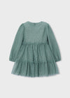 Vestido Tul Fantasia Laurel Niña Mayoral M4924 MAYORAL