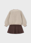 Conjunto Falda Y Sueter Tejido Cafe Niña Mayoral M4933 MAYORAL