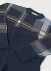 Conjunto Pantalon Tejido Jacquar Azul Junior Niña Mayoral M7532 MAYORAL