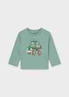 Playera M/L Vehiculo Azul Para Bebe Niño Mayoral M2012 MAYORAL