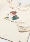 Conjunto Blusa M/L Vestir Crd-Verde Con Falda Tul Verde Bebe Niña Mayoral M2089 MAYORAL