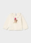 Conjunto Blusa M/L Vestir Crd-Frambrueza Con Pantalon Vestir Nuez Bebe Niña Mayoral M2089