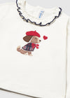 Conjunto Blusa M/L Vestir Crd-Rojo Con Short Rojo Bebe Niña Mayoral M2090 MAYORAL