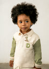 Conjunto Polo M/L Combinado Verde Con Pantalon Beige Bebe Niño Mayoral M2102 MAYORAL