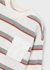 Playera M/L Rayas Nata-Teja Niño Mayoral M4008 MAYORAL