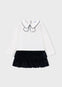 Conjunto Falda Y Blusa M/L Tercioafelpado Strass Negro Para Niña Mayoral M4936