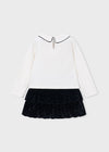 Conjunto Falda Y Blusa M/L Tercioafelpado Strass Negro Para Niña Mayoral M4936 MAYORAL