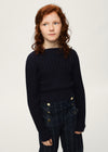 Blusa M/L Tejido Rayas Marino Junior Niña Mayoral M7066 MAYORAL