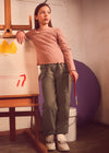 Pantalon Sarga Bolsillos Moka Junior Niña Mayoral M7524 MAYORAL