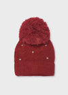 Gorro Tejido Perlas Rojo Niña Mayoral M10308 MAYORAL