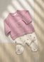 Mameluco Sudadera Con Lan Malva Recien Nacida Niña Mayoral M2514