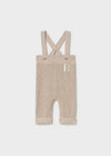 Conjunto Overol Tejido Con Body Beige Recien Nacido Mayoral M2528 MAYORAL