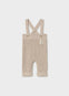 Conjunto Overol Tejido Con Body Beige Recien Nacido Mayoral M2528