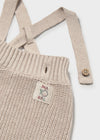 Conjunto Overol Tejido Con Body Beige Recien Nacido Mayoral M2528 MAYORAL