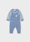 Conjunto Overol Tejido Azul Recien Nacido Niño Mayoral M2603 MAYORAL