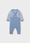 Conjunto Overol Tejido Azul Recien Nacido Niño Mayoral M2603 MAYORAL