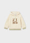 Sudadera Con Gorro Cerrada Beige Bebe Niño Mayoral M2417