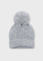 Gorro Tejido Perlas Gris Niña Mayoral M10308